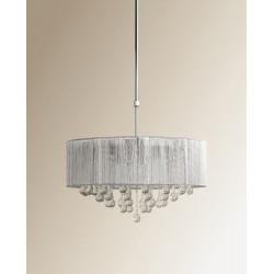 Lámpara de techo extensible circular Ursa EuroVolter Plata