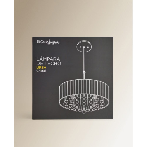 Lámpara de techo extensible circular Ursa EuroVolter Plata