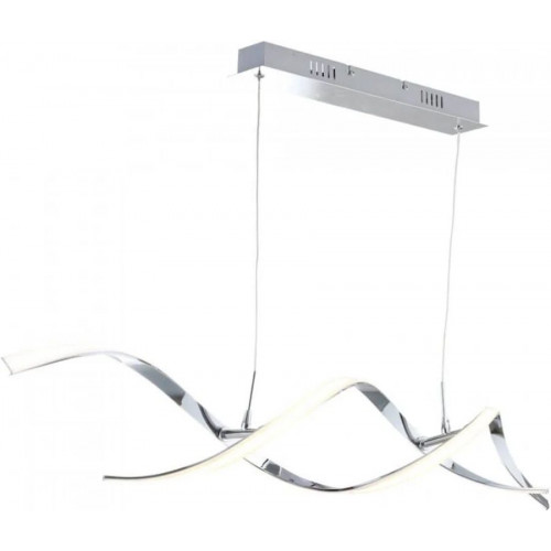 Lámpara de techo LED barras largas onduladas 110 cm