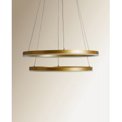 Lámpara de techo LED doble aro Axel EuroVolter Oro