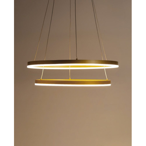 Lámpara de techo LED doble aro Axel EuroVolter Oro
