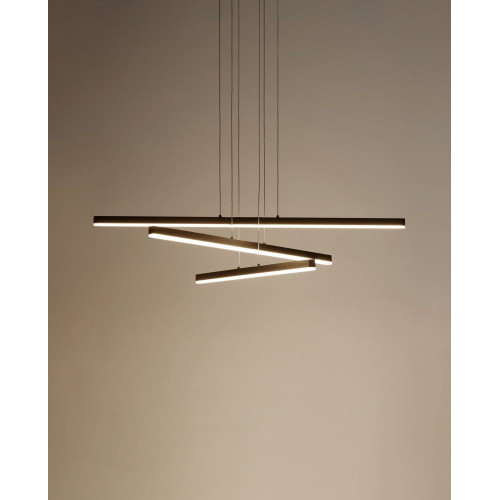 Lámpara de techo LED Estrella con 3 aspas Axel EuroVolter Negro