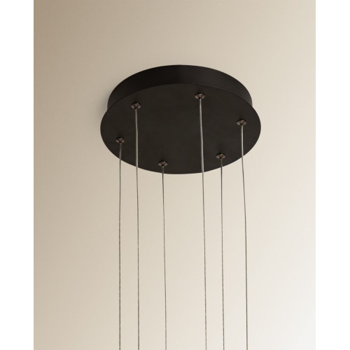 Lámpara de techo LED Estrella con 3 aspas Axel EuroVolter Negro