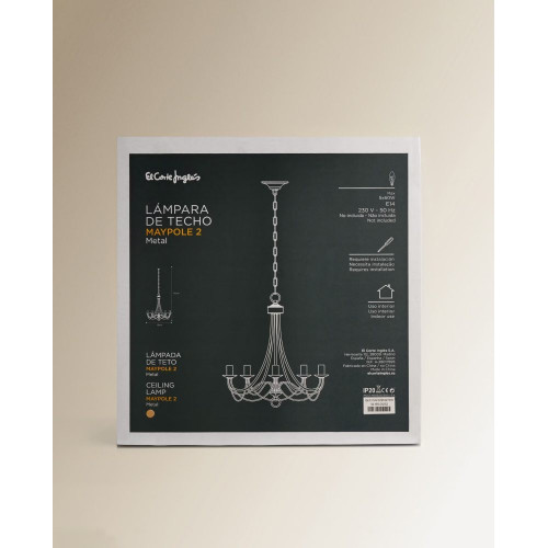 Lámpara de techo Maypole 2 EuroVolter Oro viejo