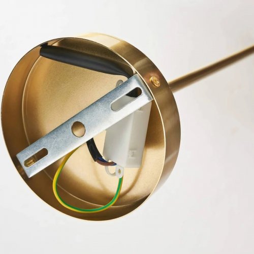 Lámpara de techo metal y vidrio 43 cm