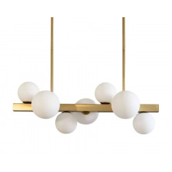 Lámpara de techo metal y vidrio 90 cm