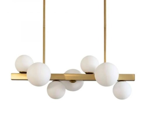 Lámpara de techo metal y vidrio 90 cm
