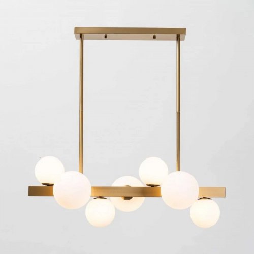 Lámpara de techo metal y vidrio 90 cm