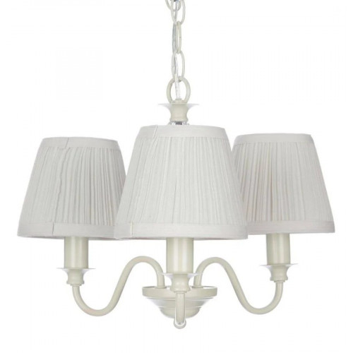 Laura Ashley lámpara de techo Ellis hueso 3 brazos