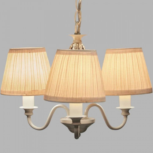 Laura Ashley lámpara de techo Ellis hueso 3 brazos