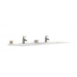 Lavabo encastrado Hasvik 121x14x46 cm