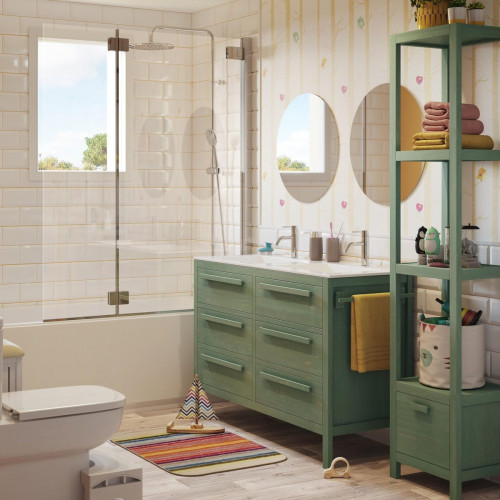Lavabo encastrado Mia 121x15x46 cm