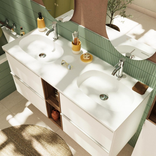 Lavabo encastrado Modern 121x14.3x46 cm