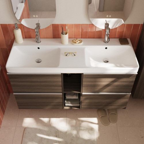 Lavabo encastrado New Easy 121.6x18.0x46.5 cm