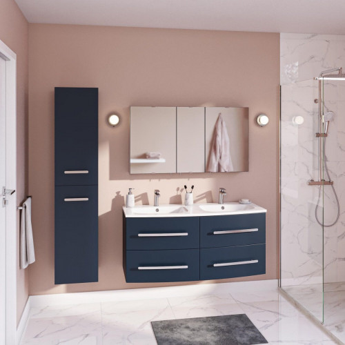 Lavabo encastrado Perla 122x15.6x50 cm