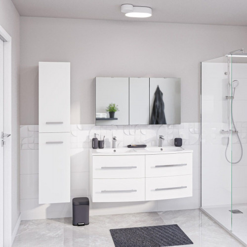 Lavabo encastrado Perla 122x15.6x50 cm