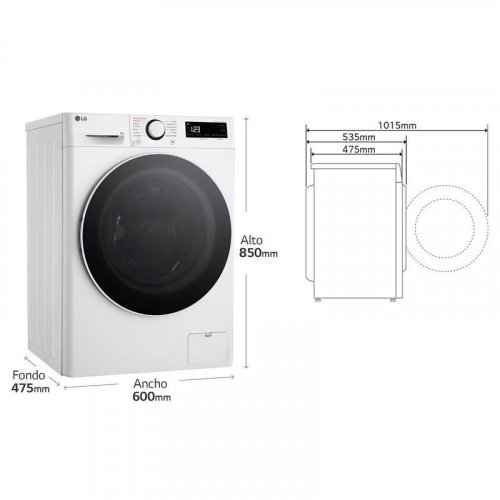 LAVADORA 8KG LG F2WR5S08A0W