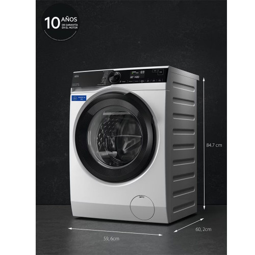 Lavadora AEG 9 kg / 1400 rpm Vapor, cajón UniversalDose - LFR7394O4V Blanco