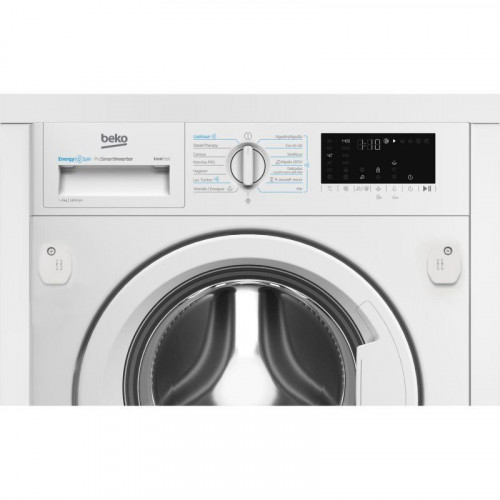 Lavadora Beko B3WBT48435WB 8 kg Carga Frontal 1400 rpm Clase A Blanca Integrable con Vapor y Dosificador Automático