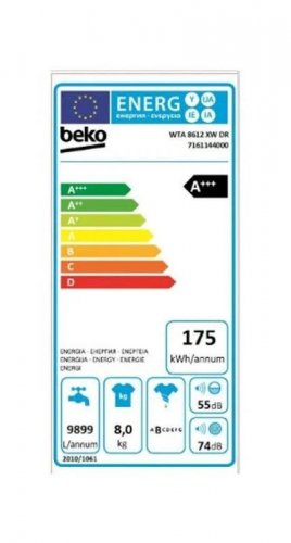 Lavadora Beko WTA8612XWDR
