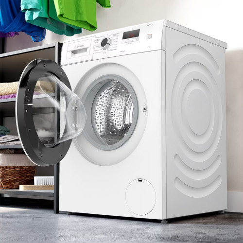 Lavadora Bosch 8 kg/ 1.200 rpm, Silenciosa - WGE03200ES Blanco