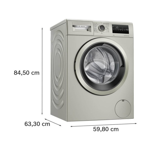 Lavadora BOSCH WAN2820XEP (9 kg - 1400 rpm - Inox)
