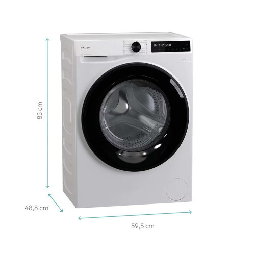 Lavadora Candy 8 kg / 1200 rpm, Motor Inverter, Prowash 500 - BR 28SBL6-S Blanco