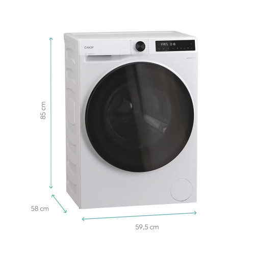 Lavadora Candy 9 kg / 1400 rpm, Motor Inverter, Prowash 550 - BP 49BL8-S Blanco