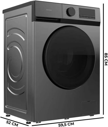 Lavadora Carga Frontal Cecotec Bolero DressCode 8450 Inverter Steel