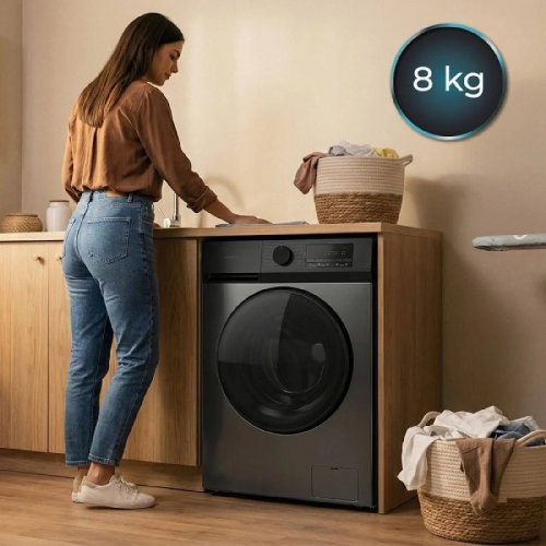 Lavadora Carga Frontal Cecotec Bolero DressCode 8450 Inverter Steel