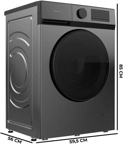 Lavadora Carga Frontal Cecotec Bolero DressCode 9450 Inverter Steel