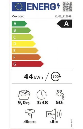 Lavadora Carga Frontal Cecotec Bolero DressCode 9450 Inverter Steel