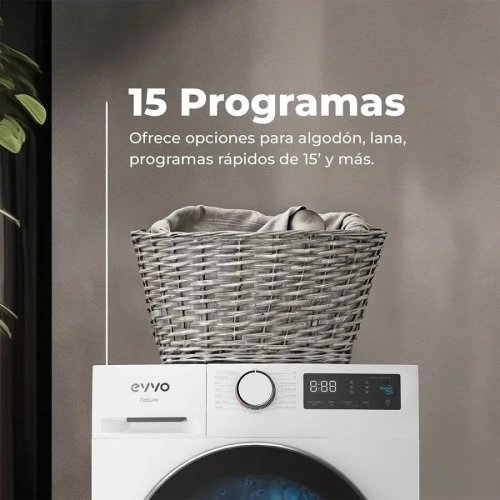 Lavadora Carga Frontal Evvo Nature 12