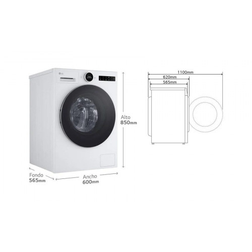 Lavadora carga frontal LG f4x7511tws