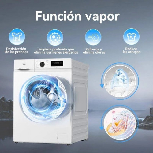 Lavadora carga frontal Vok EVW-6bawl2410 6kg 14 Programas A blanco