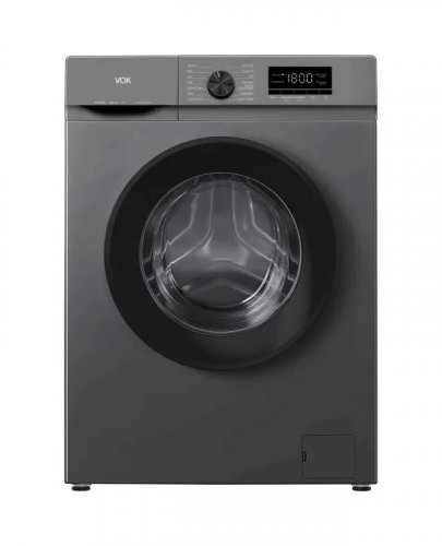 Lavadora carga frontal VOK EVW-8BAGL2412 8kg 1200 rpm 14 programas A Gris 60 cm