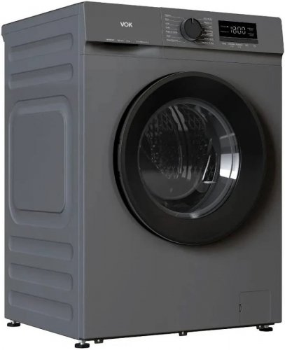 Lavadora carga frontal VOK EVW-8BAGL2412 8kg 1200 rpm 14 programas A Gris 60 cm