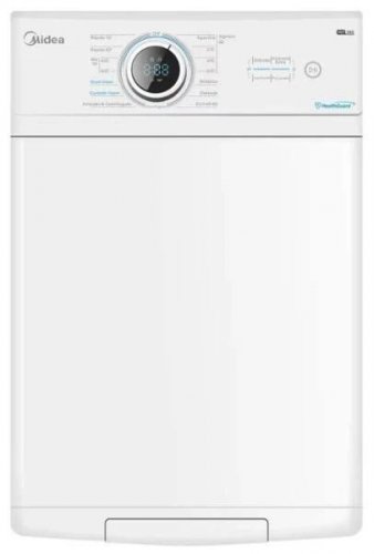 Lavadora carga superior Midea MF100T80B/W