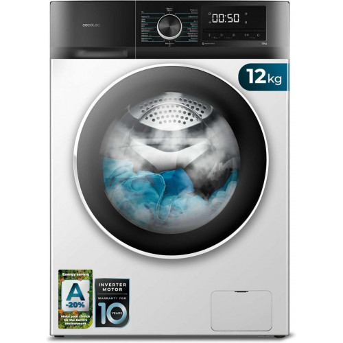 LAVADORA CECOTEC 12KG CLASE A-20% INVERTER 1400 RPM
