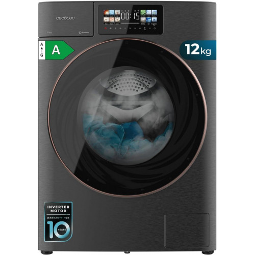 LAVADORA CECOTEC 12KG CLASE A DIRECT DRIVE AUTODOSE 1400 RPM