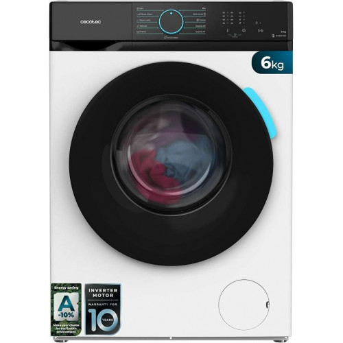 LAVADORA CECOTEC 6KG CLASE A INVERTER 1200 RPM