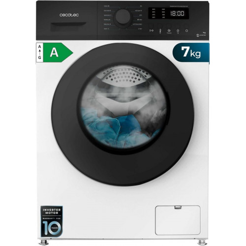 LAVADORA CECOTEC 7KG CLASE A INVERTER 1400 RPM