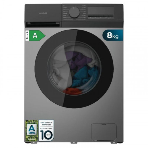 LAVADORA CECOTEC 8KG CLASE A INVERTER 1400 RPM