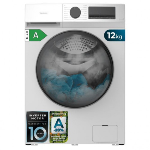 Lavadora Cecotec Bolero DressCode 12450 Inverter A 12Kg 1400Rpm Blanco + instalación y recogida incluidas