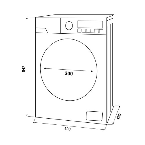 Lavadora Fagor 9 kg/1.400 rpm, Motor Inverter - 3FE-9712 Blanco