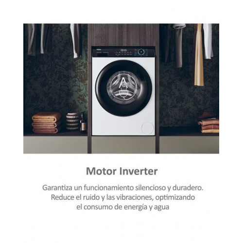 Lavadora Haier 10 kg / 1.400 rpm Motor Inverter, I-Pro Series 3 - HW100-BP14939-S Blanco
