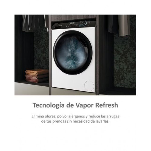 Lavadora Haier 8 kg / 1.400 rpm Vapor, I-Pro Series 3 - HW80-B14939-IB Blanco