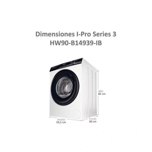 Lavadora Haier 9 kg / 1.400 rpm I-Pro Series 3 - HW90-B14939-IB Blanco