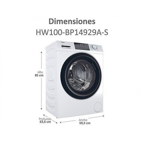 Lavadora Haier HW100BP14929AS A 10Kg 1400Rpm Blanco