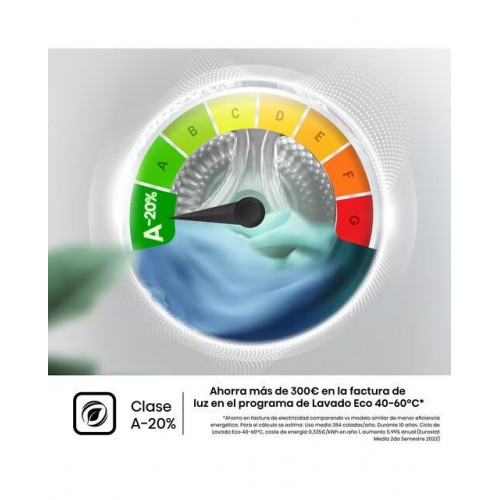 Lavadora Hisense 10,5 kg / 1.400 rpm, Wifi, Serie 3S - WF3S1045BW3 Blanco